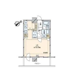 シティタワー新宿 20階 間取り図