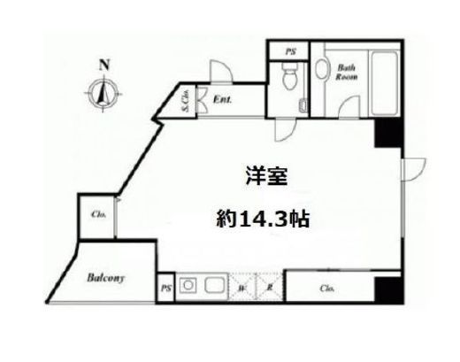 トゥールブランシュ麻布 2階 間取り図