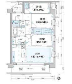 クリオ練馬ガーデンマークス 2階 間取り図