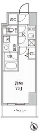 シーズンフラッツ蒲田 302 間取り図