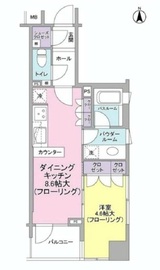 クオリア恵比寿イースト 6階 間取り図