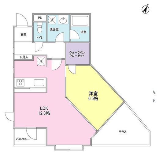 21゜de南平台（ヴァンテアンドゥ南平台） 101 間取り図