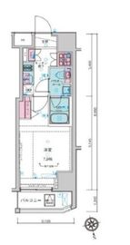 ジェノヴィア新宿御苑グリーンヴェール 7階 間取り図