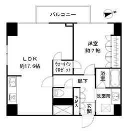 アーバンスタイル立川 609 間取り図