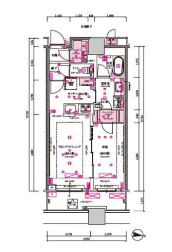 目黒第一マンションズ 916 間取り図