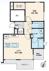 ロイヤルシーズン西麻布 4階 間取り図