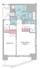 レジディア御茶ノ水 1601 間取り図