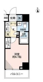 プレール・ドゥーク品川旗の台 9階 間取り図