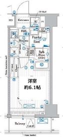 プレール・ドゥーク品川旗の台 9階 間取り図