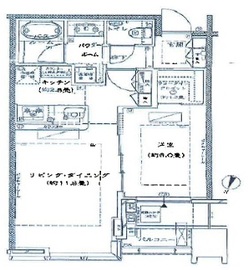 大崎ウエストシティタワーズ ウエスト 13階 間取り図
