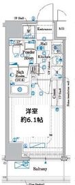 プレール・ドゥーク品川旗の台 4階 間取り図