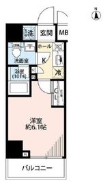 プレール・ドゥーク品川旗の台 6階 間取り図