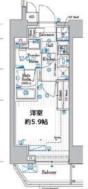 プレール・ドゥーク品川旗の台 6階 間取り図