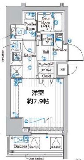 プレール・ドゥーク品川旗の台 3階 間取り図
