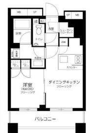 クオリア神南フラッツ 2階 間取り図