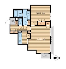 元麻布フォレストプラザ2 305 間取り図