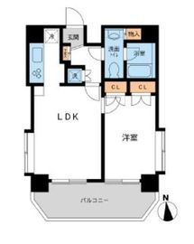 スペーシア池尻大橋 703 間取り図