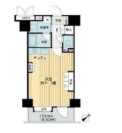 ライオンズシティ西新宿 6階 間取り図