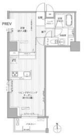 グランシャルール武蔵境 803 間取り図