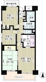 ラフィーネ阿佐谷 401 間取り図