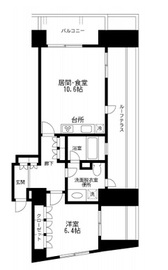 アーバンパーク麻布十番 904 間取り図