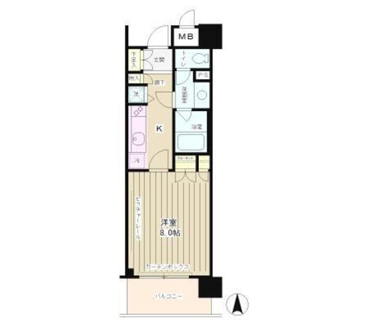 クラッサ元住吉 1階 間取り図