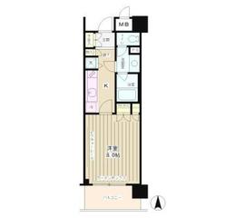 クラッサ元住吉 1階 間取り図
