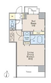 南麻布パークホームズ 4階 間取り図