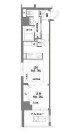 ラグゼナ日本橋 603 間取り図