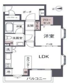 フリーディオ神楽坂 11階 間取り図