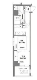 ラグゼナ日本橋 803 間取り図