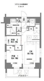 ラグゼナ日本橋 601 間取り図