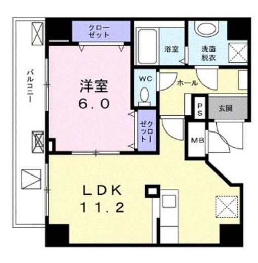 レ クロシェット 901 間取り図
