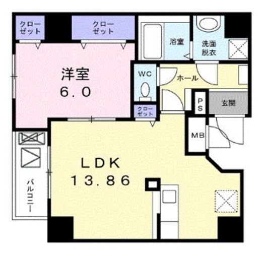 レ クロシェット 501 間取り図