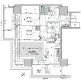 ルフォン ザ・タワー大塚 10階 間取り図