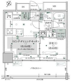 ルフォン ザ・タワー大塚 10階 間取り図