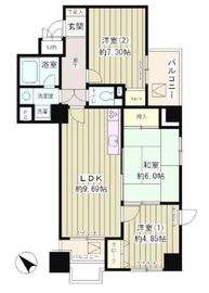 マハール駒込 402 間取り図