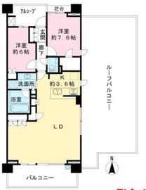 プラウド駒場 8階 間取り図