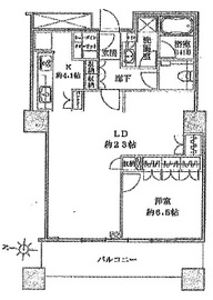 ブリリア大井町ラヴィアンタワー 10階 間取り図