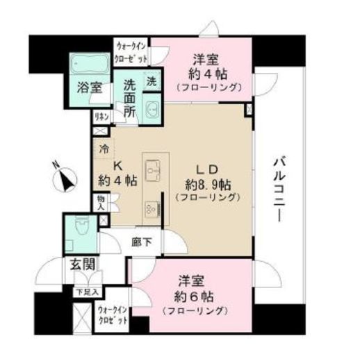 リビオ目黒リバーサウス 11階 間取り図