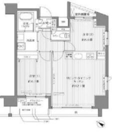 センテニアル王子神谷アネックス 707 間取り図