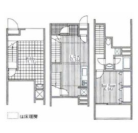 四谷アパートメント 204 間取り図