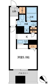 メトロタワー山下町 605 間取り図