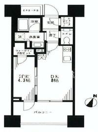 イニシアイオ西麻布 11階 間取り図