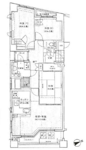 アクシルコート上野 5階 間取り図