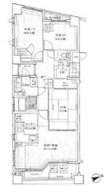 アクシルコート上野 5階 間取り図