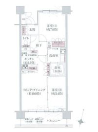 リージア経堂テラスガーデン 305 間取り図