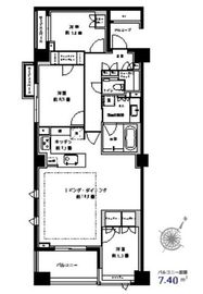 プラウド山王 5階 間取り図