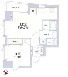 ウィン麻布十番ハラビル 5階 間取り図