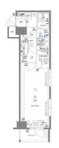 パティーナ代々木公園 2階 間取り図